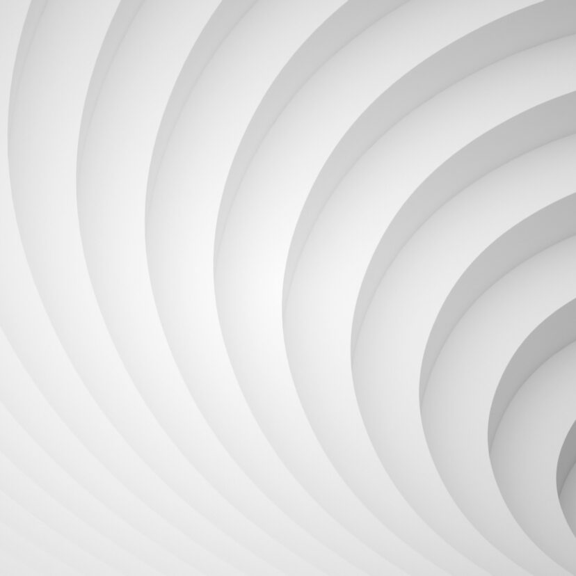 Abstract digital graphic background, white helix pattern, 3d, used to represent white space website design trend 2025